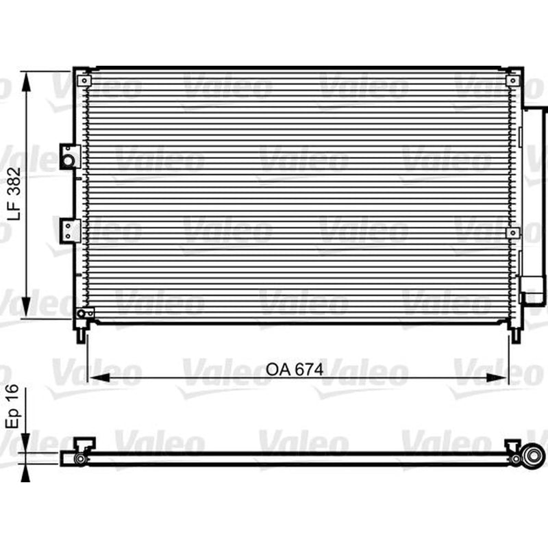 Valeo Air Conditioning Condenser 814217