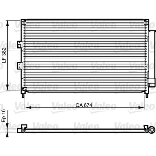 Valeo Air Conditioning Condenser 814217