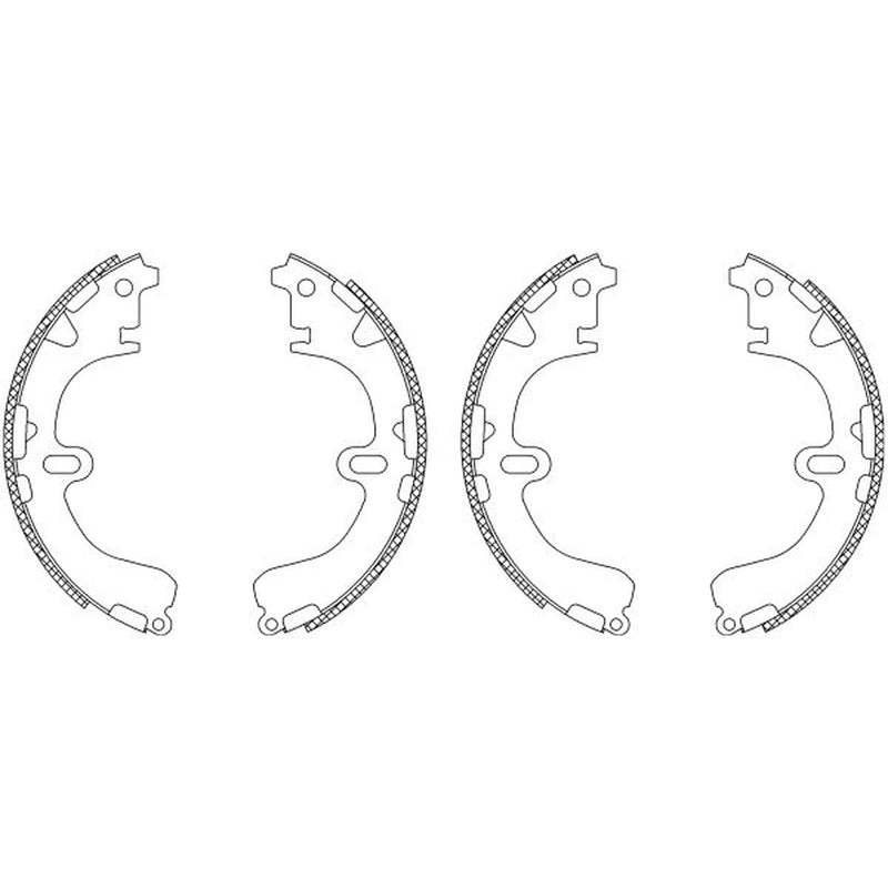 Mintex Brake Shoe Set Axle Kit fits Toyota Corolla 1987-1997 1.3 1.6 1.8 2.0