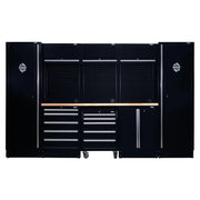 BUNKER 16 Piece Modular Storage Combo with Hardwood Worktop, 3240mm - image 1