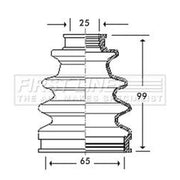 First Line Drive Shaft Bellow Kit Front Left fits Toyota Camry 1991-2001 3.0