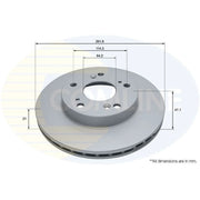 Comline Front & Rear Brake Discs & Pads fits Honda Civic VIII 2006-2012 1.3