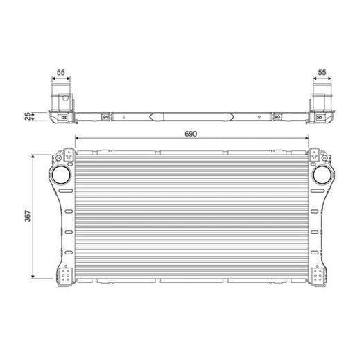 Valeo Intercooler (Charge Air Cooler) 818387