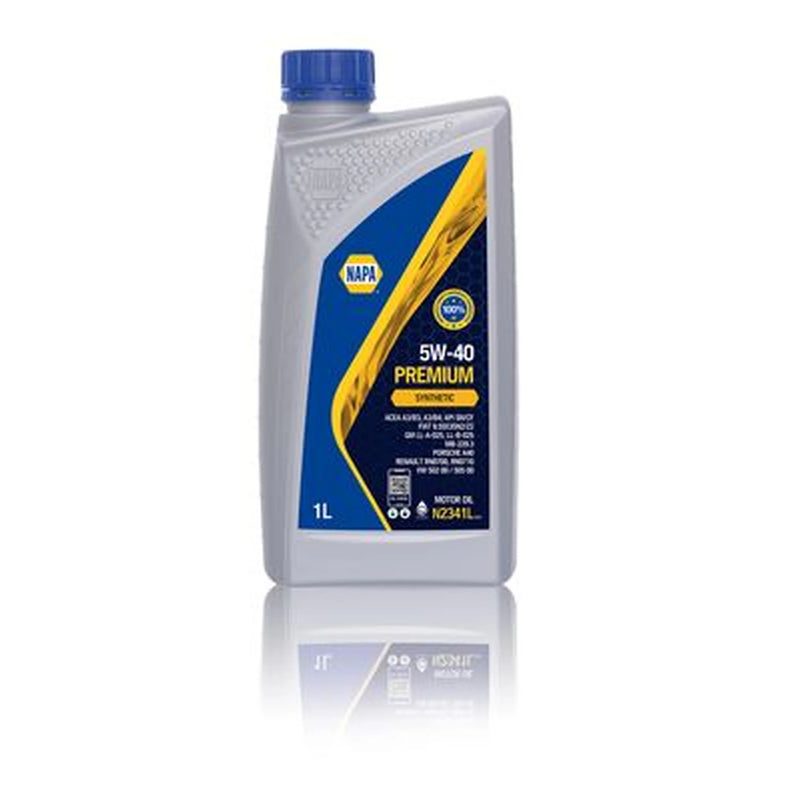 NAPA Engine Synthetic Oil 1L A3/B4 SN/CF 5W-40 fits Alfa Romeo 145 1994-2001 1.9