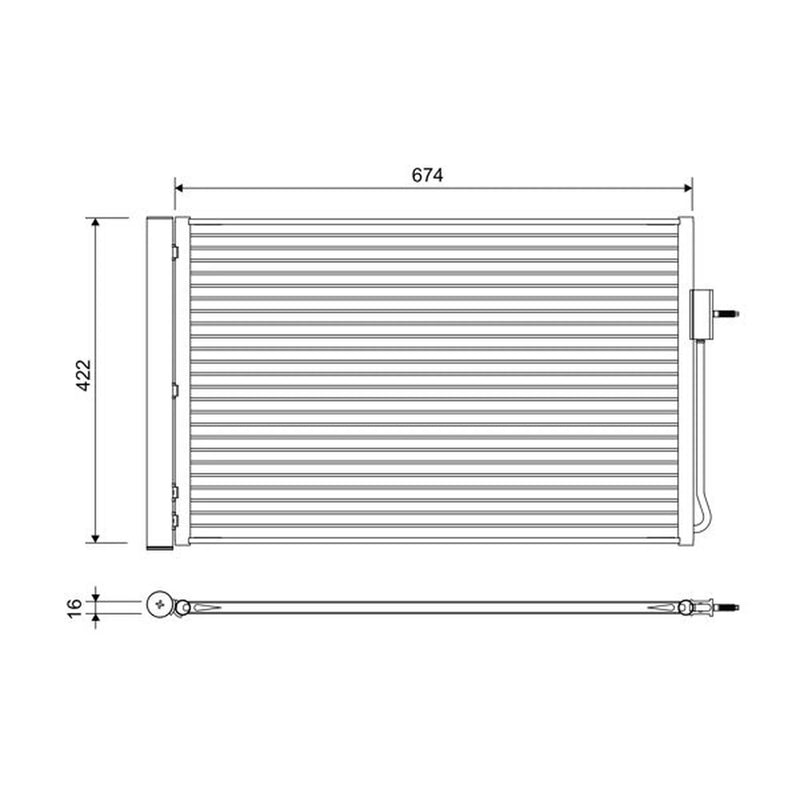 Valeo Air Conditioning Condenser 822662