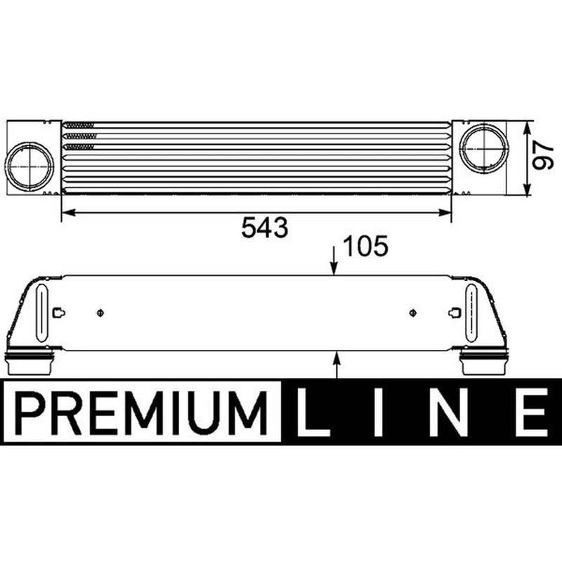 Mahle Intercooler (Charge Air Cooler) fits BMW 5 2002-2010