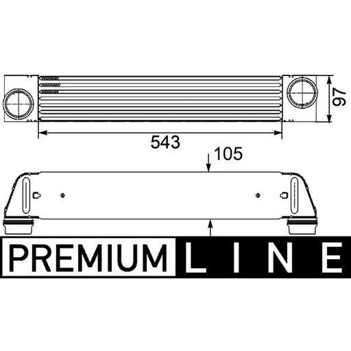 Mahle Intercooler (Charge Air Cooler) fits BMW 5 2002-2010
