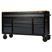 BUNKER 15 Drawer Workbench Roller Tool Cabinet, 61", Grey - B100-61G/FSC - image 1