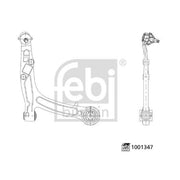 Febi Control/Trailing Arm Front Right 1001347