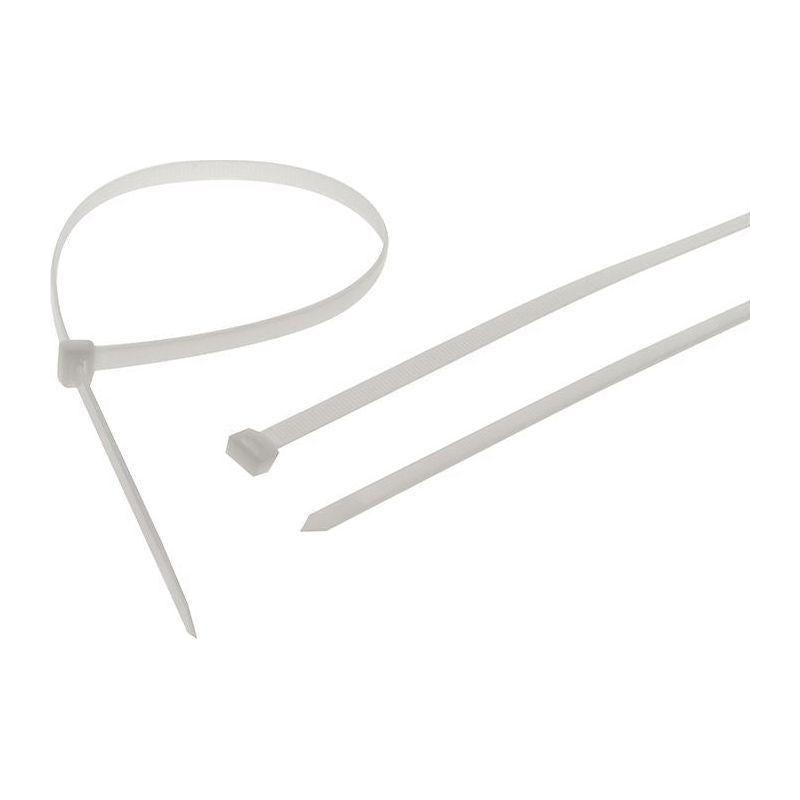 Faithfull Heavy-Duty Cable Ties White 9.0 x 1200mm (Pack 10) Faithfull - NN4 Online