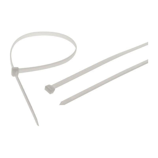Faithfull Heavy-Duty Cable Ties White 9.0 x 1200mm (Pack 10) Faithfull - NN4 Online