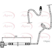 Apec Brake Hydraulic Hose Line outer HOS3769