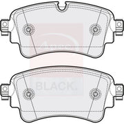 Apec Black Rear Brake Pad Set fits Audi A4 Allroad B9 2016-2020 2.0 3.0