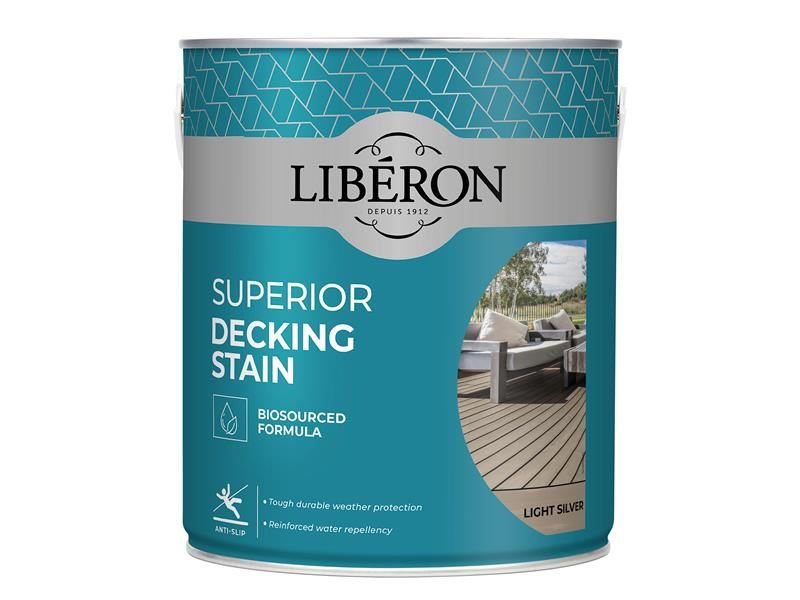 Liberon Superior Decking Stain Light Silver 2.5 litre Liberon - Dynamic Drive