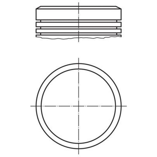 Mahle Piston Cylinder Bore = 68mm fits Fiat 500 1960-1975 0.5