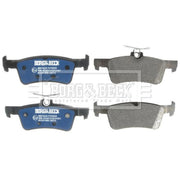 Borg & Beck Front & Rear Brake Discs & Pads fits Ford Fiesta VII 2018 on 1.5
