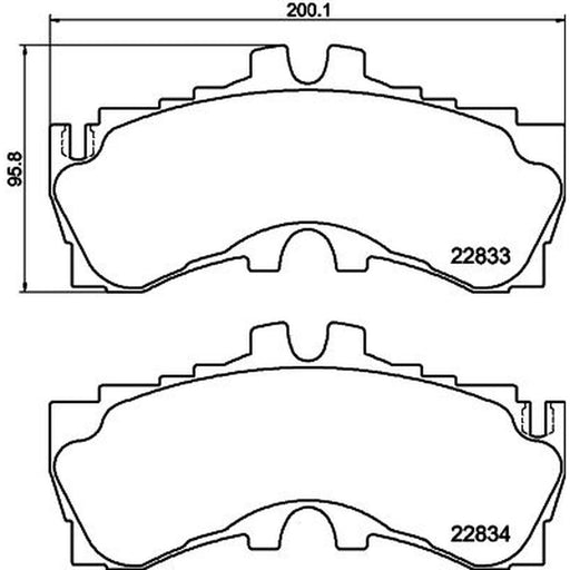 Textar Front Brake Pad Set 2283301