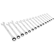 Sealey Combination Ratchet Spanner Set 15pc Metric S01247 Sealey - Dynamic Drive