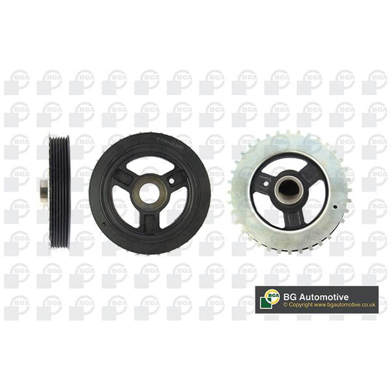 BGA Crank Shaft Belt Pulley fits Mazda 6 2002-2007 1.8 2.0 2.3