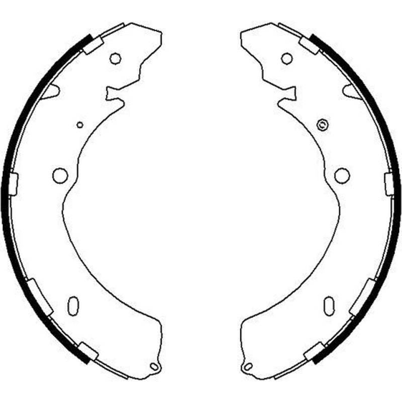 Mintex Brake Shoe Set Axle Kit fits Isuzu D-Max I Platform/Chassis 2007-2012 3.0