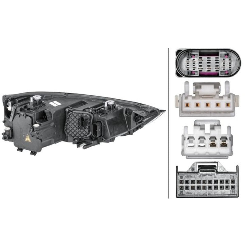 Hella Headlight Headlamp PSY24W Left fits Audi A1 2010-2018
