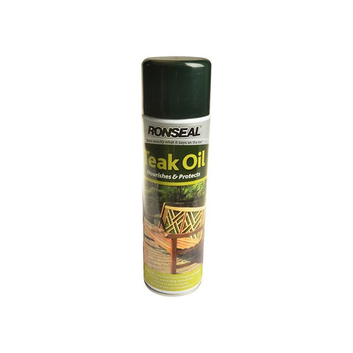 Ronseal Garden Furniture Teak Oil Aerosol 500ml Ronseal - Dynamic Drive
