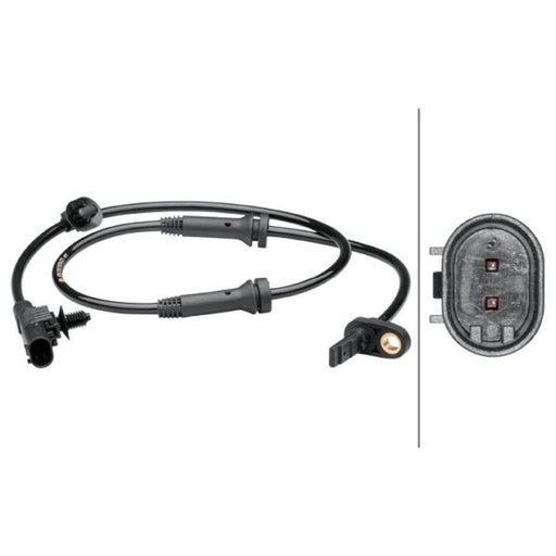 Hella ABS Wheel Speed Sensor Front fits Citroën C1 2005-2014 1.0