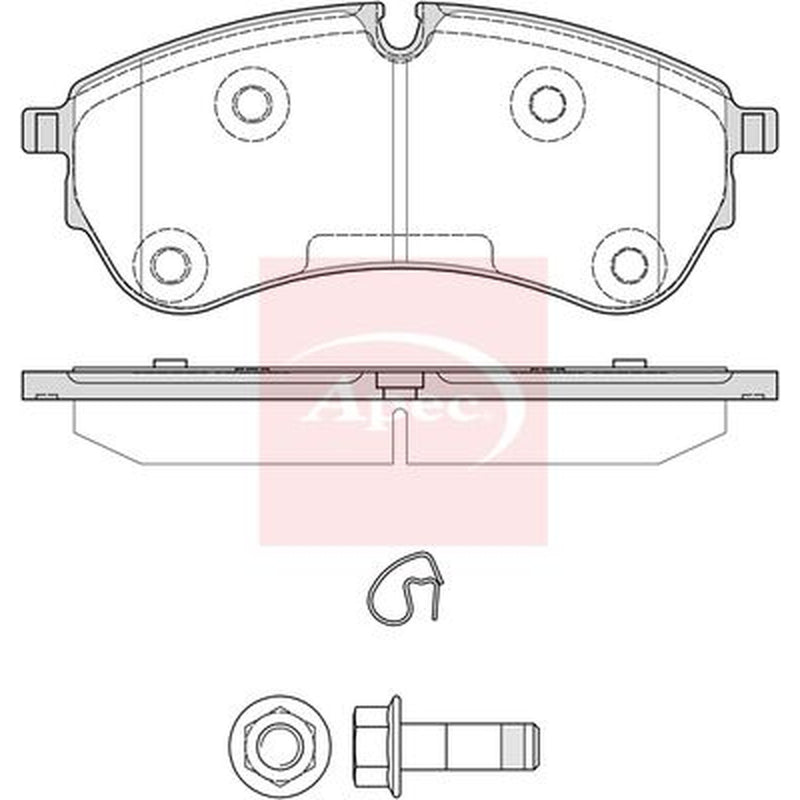 Apec Front Brake Pad Set fits Man Tge 2017-2024 2.0
