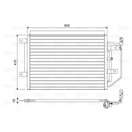 Valeo Air Conditioning Condenser 822556