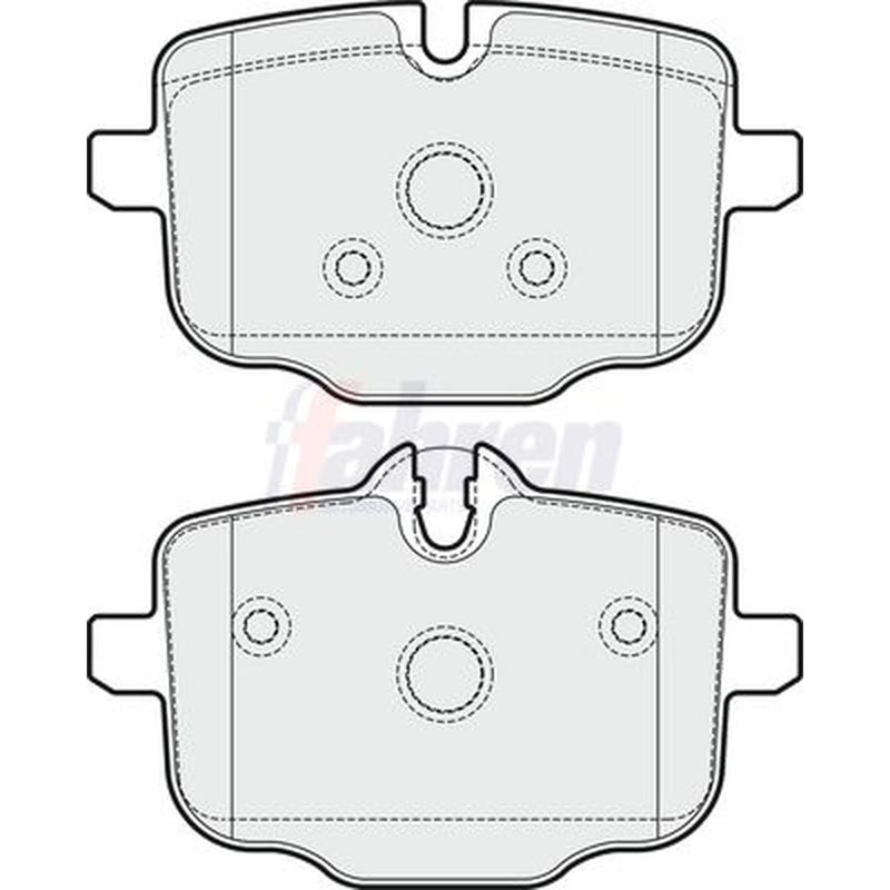 Fahren Rear Brake Pad Set FBP3705