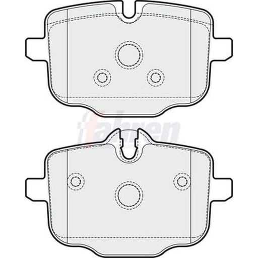 Fahren Rear Brake Pad Set FBP3705