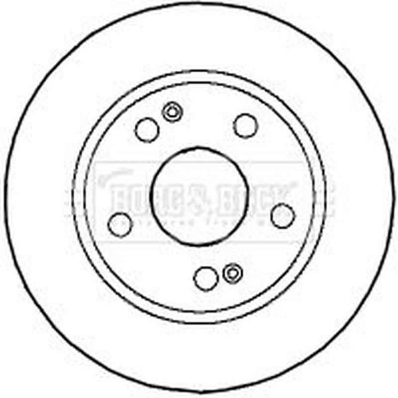 Borg & Beck Front Brake Vented Discs & Pads fits Hyundai Trajet 2000-2008 2.7