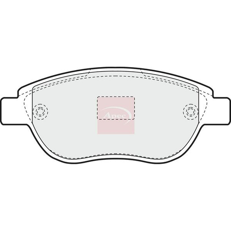 Apec Front Brake Pad Set fits Citroën Berlingo First 1999-2010 1.6 2.0