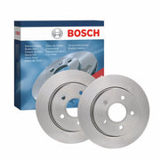Bosch 2 x Solid Rear Brake Discs 0986479169-x2