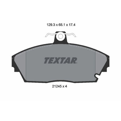 Textar Front Brake Pad Set 2124502