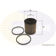 Comline Service Kit with Air, Oil & Cabin Filters fits Fiat Grande Punto