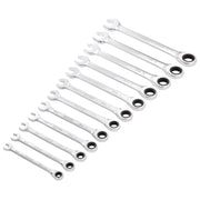 Draper HI-TORQ® Metric Ratchet Combination Spanner Set, 8 - 19mm (12 Piece) - image 1