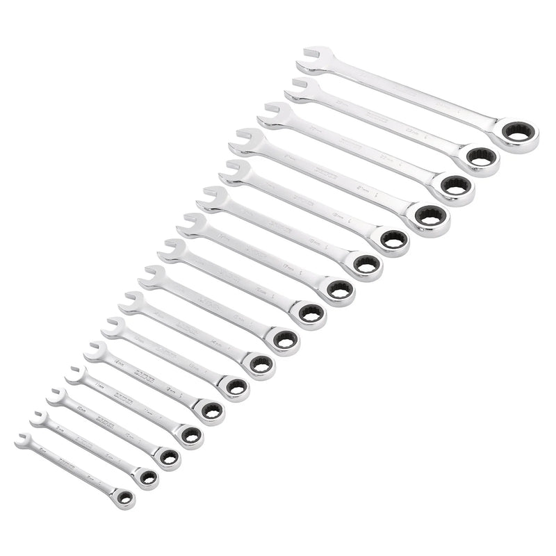 Draper HI-TORQ® Metric Ratchet Combination Spanner Set (16 Piece) - 8230MM/16 - image 1