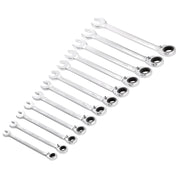 Draper HI-TORQ® Metric Reversible Ratchet Combination Spanner Set (12 Piece) - image 1