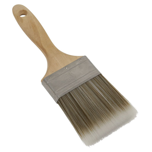 Sealey Wooden Handle Paint Brush 76mm SPBS76W Sealey - Dynamic Drive