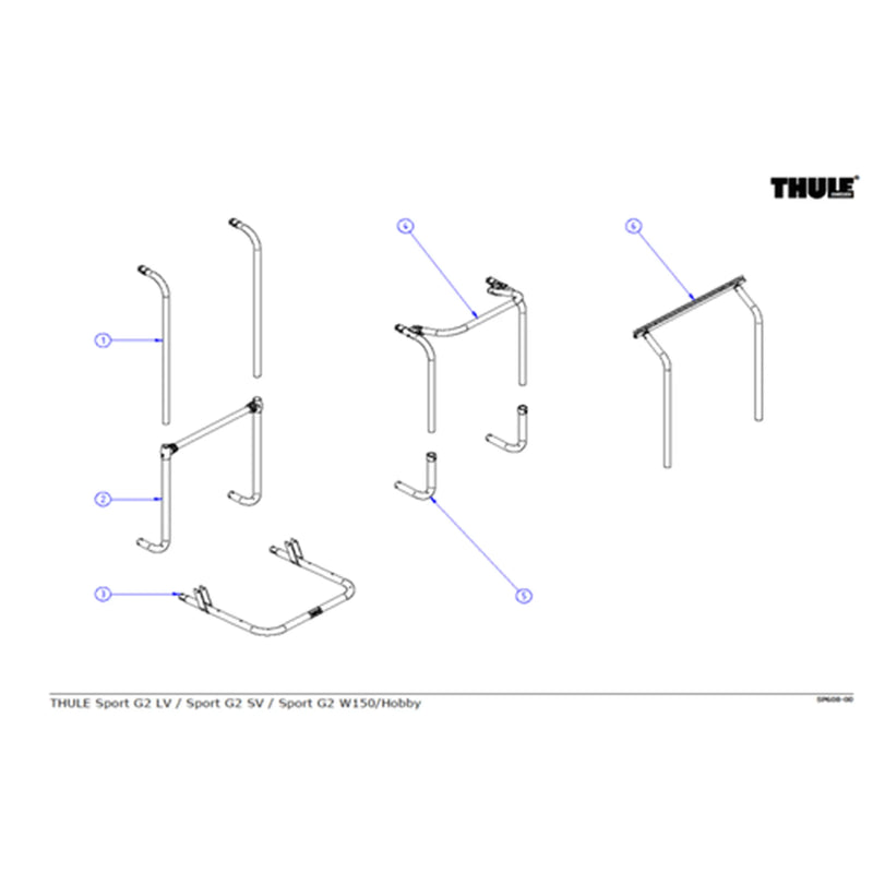 Thule SPORT G2 LV ARM - 1500602378