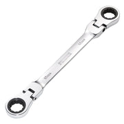 Draper HI-TORQ® Metric Flexible Head Double Ring Ratchet Spanner, 18 x 19mm - image 1