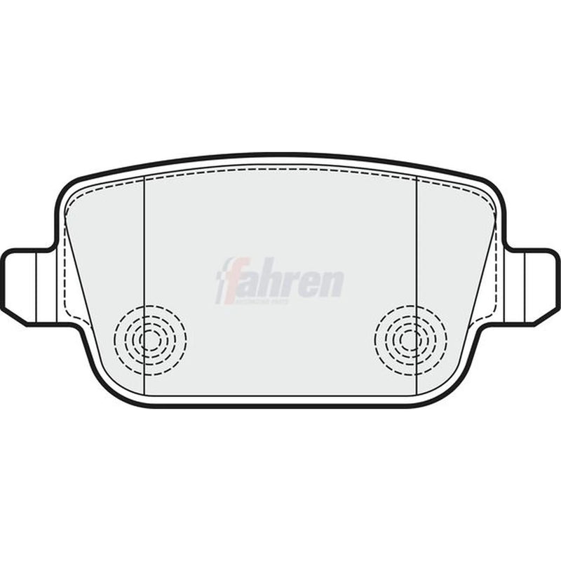 Fahren Rear Brake Pad Set FBP3096