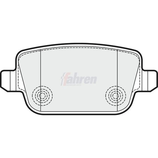 Fahren Rear Brake Pad Set FBP3096