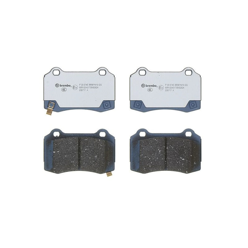 Brembo 4 x Rear Brake Pad Set fits Tesla Model S 2012-2017
