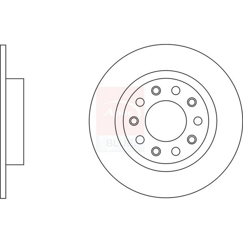 Apec Front & Rear Brake Discs & Pads fits Alfa Romeo Giulietta 2010-2020 1.4 2.0