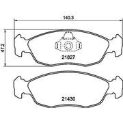 Mintex Front Brake Pad Set fits Citroën Saxo 1996-2004 1.0 1.1 1.4 1.5 1.6