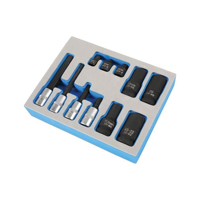 Laser Brake Caliper Socket & Bit Set 11pc - for German Vehicles 7064 Laser - Dynamic Drive