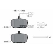 Textar Front Brake Pad Set 2148001