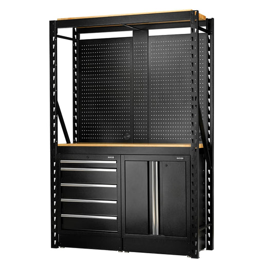 BUNKER 15 Piece Modular Storage Combo 2 Tier Racking with Hardwood Shelving - image 1
